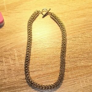 Byzantine chain with a toggle clasp
